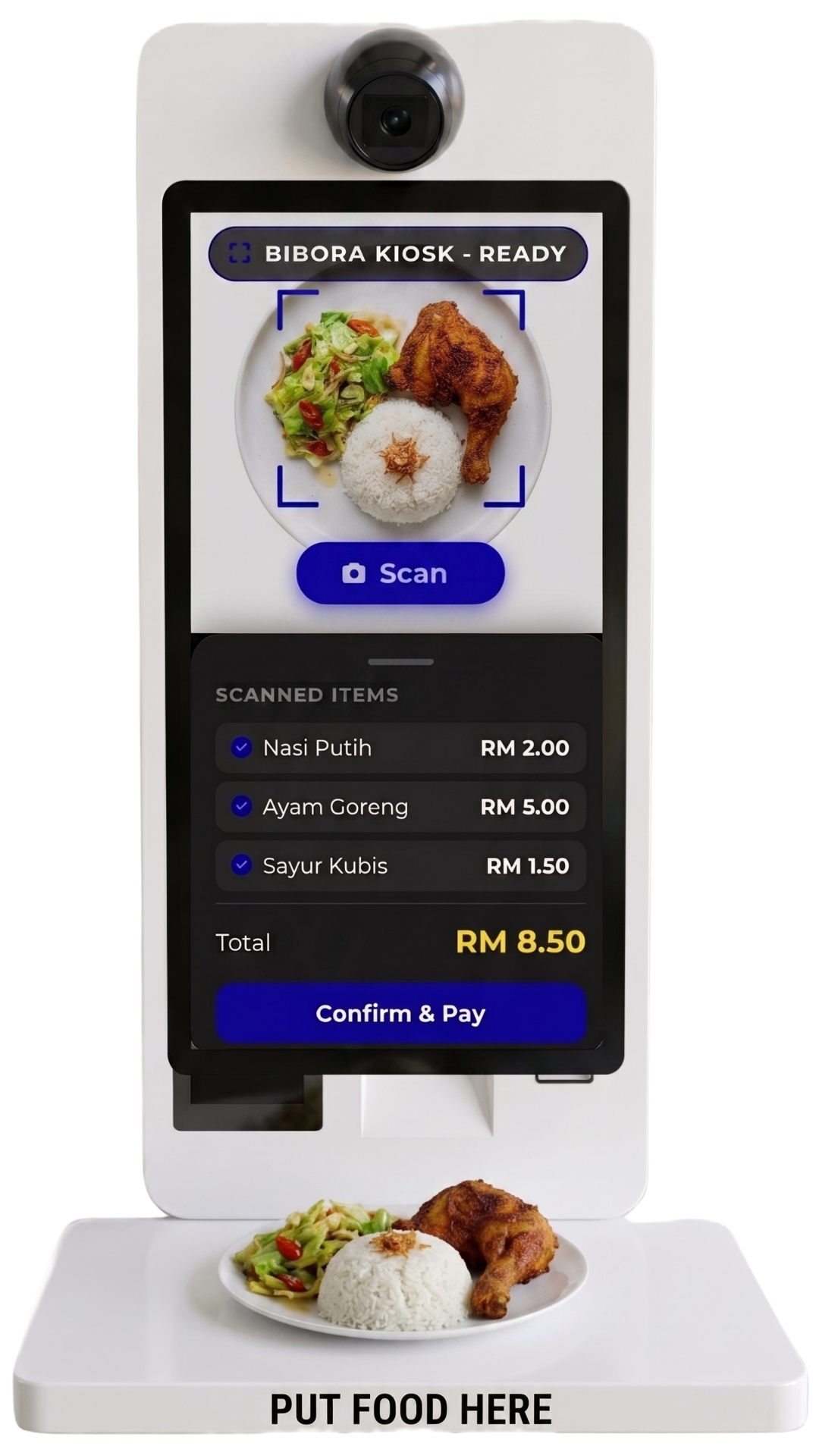 Bibora Vision AI Kiosk Front View